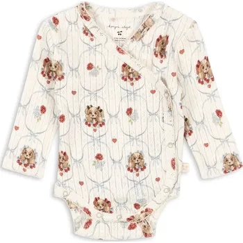 Kojenecký body Bavlněné kojenecké body Konges Sløjd MINNIE NEWBORN BODY GOTS KS103919.9BYA béžová 01X, vel. 68