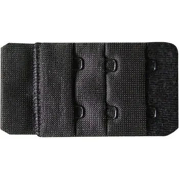 Podprsenka Praktický prodlužovací pásek GORTEKS Bra extender 2-hook BLACK unisize