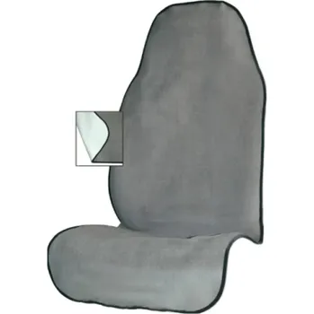 Autodílna Univerzální potah na přední sedadlo auta z froté Superabsorpční ochrana proti potu a vlhkosti Rychleschnoucí s háčky šedá