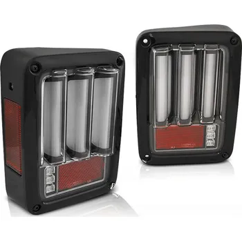 Přední světlomet CHRYSLER JEEP WRANGLER JK 07-18 LED PÁS BLACK