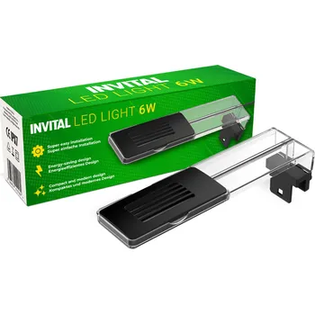Osvětlení do akvária INVITAL LED lampička 6W černá
