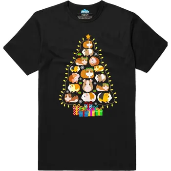 Pánské tričko Pánské tričko Vánoční Stromek z Morčat (Velikost: XXL, Barva: Černá)