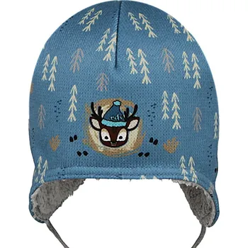 Kojenecká čepice RDX Vázací čepice podšívka wellsoft Sobík modrá Vel. 3