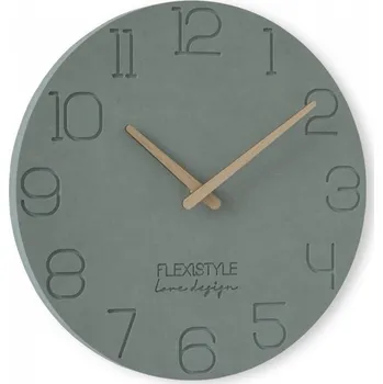 Hodiny Flexistyle Nástěnné hodiny EKO kulaté 6 – 30 cm Šedé