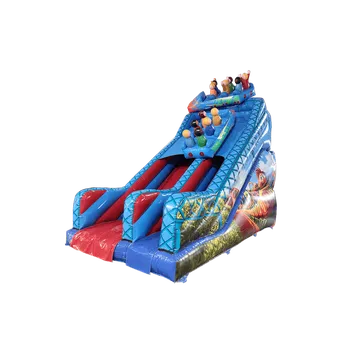 Skákací hrad 3D Rollercoaster skluzavka | Nafukovací atrakce | Certifikováno | Adrenalinová jízda pro děti i dospělé