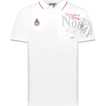 Pánské tričko GEOGRAPHICAL NORWAY polokošile pánská KADVENTURE MEN S bílá