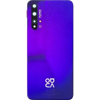 Náhradní kryt pro mobilní telefon Huawei NOVA 5T kryt baterie + sklíčko kamery purple