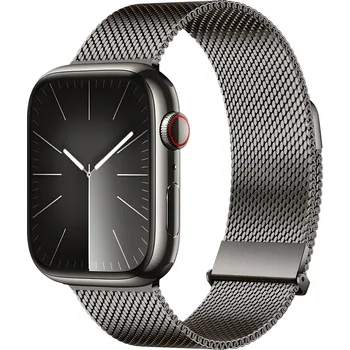 Příslušenství k chytrým hodinkám DuxDucis Řemínek na Apple Watch 44mm / 45mm / 46mm / 49mm - DuxDucis, Milanese Pro Graphite