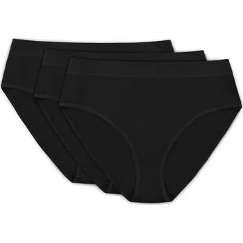 Kalhotky Dámské kalhotky GORTEKS Alana cotton panty triple pack BLACK 40