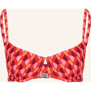 Podprsenka Seafolly Dámský Bikini Top S Ramínky Sorrento Flame, červená...