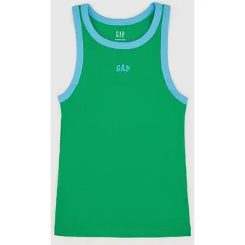 Dámské tričko GAP Dámské Žebrovaný top s logem GAP Zelená XXL (2957695)