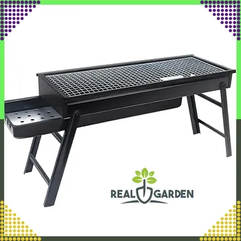 Zahradní gril Skládací přenosný uhlový gril do kempu a na zahradu