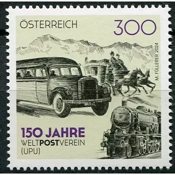 Poštovní známka Österreich post (2024) MiNr. 3821 ** - Rakousko - 150 roků UPU