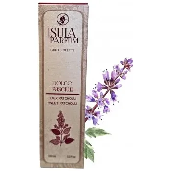 Pánský parfém ISULA: Toaletní voda „Sladké pačuli“ DOLCE PASCIULI (bordó) 100ml F580