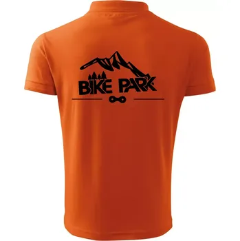 Pánská košile Bike park hory - Polokošile pánská Pique Polo 203 - 3XL ( Oranžová )