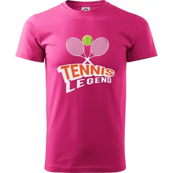 Tennis legend - Klasické pánské triko vyšší gramáže - S ( Purpurová )