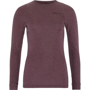 Set dámského termoprádla Dámský Set termoprádla CRAFT WOOL MERINO SET W 1909710-744200 – Vínová L