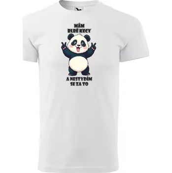 Pánské tričko Sablio Tričko s potiskem Mám blbé kecy a nestydím se za to - bílé 5XL