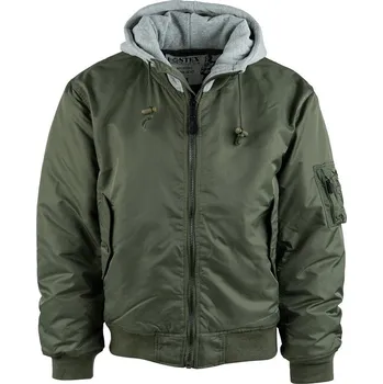 Pánský bomber Fostex® Bunda MA1 Hooded Bomber olive Velikost: XXL