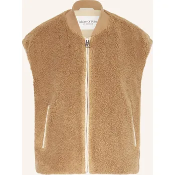 Dámská vesta Marc O'polo Dámská Teddyfellová Vesta, velbloudí, 40
