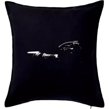 Polštář Zrcadlovka ve tmě z boku - Polštář 50x50 - 50x50 - Pouze potah ( Černá )