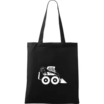 Bobik velký kolový - Taška bavlněná - 42 x 38 cm ( Černá )