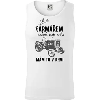 Stát se farmářem nebyla moje volba - Tílko pánské Core - M ( Bílá )