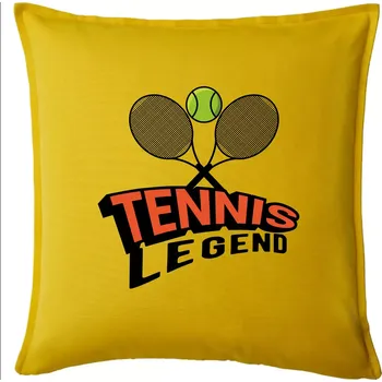 Polštář Tennis legend - Polštář 50x50 - 50x50 - Pouze potah ( Žlutá )