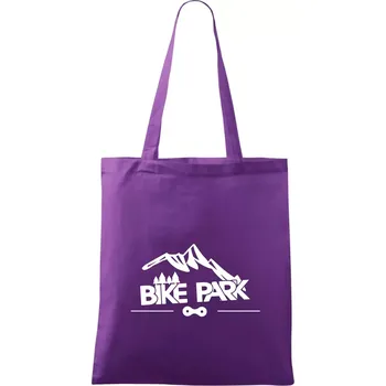 Bike park hory - Taška bavlněná - 42 x 38 cm ( Fialová )