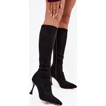 Dámské kozačky Kozačky na podpatku model 220213 Step in style 37