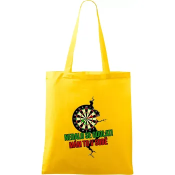 Nákupní taška Nedalo se odolat, mám to v sobě šipky - Taška bavlněná - 42 x 38 cm ( Žlutá )