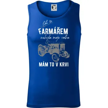 Stát se farmářem nebyla moje volba - Tílko pánské Core - L ( Královská modrá )