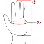 Zimní dotykové sportovní rukavice – zateplené a voděodolné, velikost L