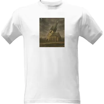 Pánská móda Tričko s potiskem Šikmý kostel pánské