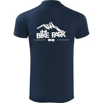 Pánská košile Bike park hory - Polokošile Victory sportovní (dresovina) - L ( Námořní modrá (velmi tmavá - téměř černá) )