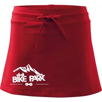 Dámská sukně Bike park hory - Sportovní sukně - two in one - XS ( Červená )