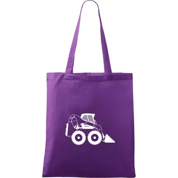 Bobik velký kolový - Taška bavlněná - 42 x 38 cm ( Fialová )