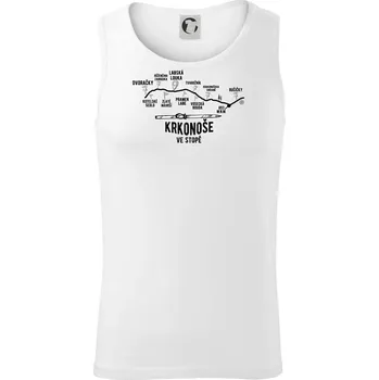 Krkonoše ve stopě - Tílko pánské Core - M ( Bílá )