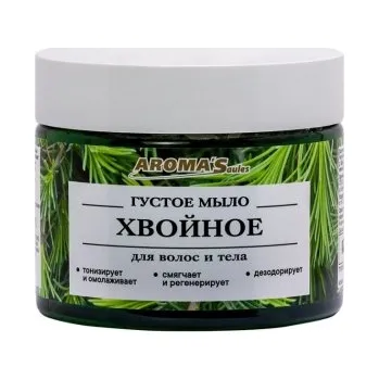Mýdlo AROMAS SAULES: Husté mýdlo na tělo a vlasy „Jehličí“ 250ml K2665