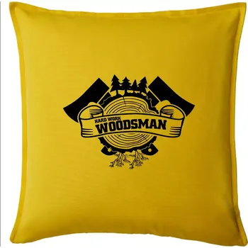 Polštář Hard Work Woodsman - Polštář 50x50 - 50x50 - Pouze potah ( Žlutá )