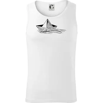 Letní romance - papírová loďka - Tílko pánské Core - 2XL ( Bílá )