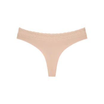 Dámské spodní prádlo Dámská tanga Feel of Modal String - YELLOW - sv. béžové 0026 - TRIUMPH YELLOW M