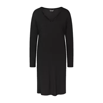 Dámská noční košile Timeless Sensuality NDK LSL - BLACK - černá 0004 - TRIUMPH BLACK 40
