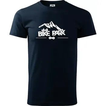 Pánské tričko Bike park hory - Triko extra velké (5-8XL) - 8XL ( Námořní modrá (velmi tmavá - téměř černá) )