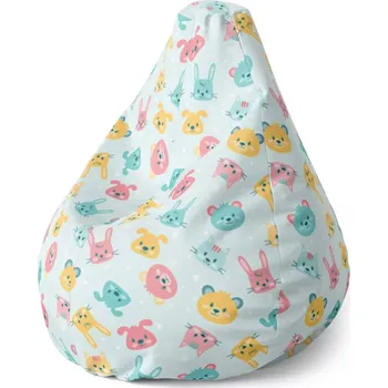 Sedací pytel Sablio Sedací vak Pear Dětské hračky - 140 x 100 x 25 cm