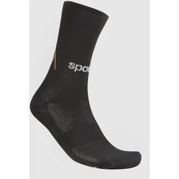 SPORTFUL Cyklistické ponožky klasické - RIDE DOLOMITES - černá/žlutá