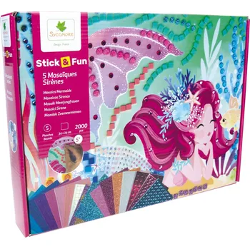 Mozaiková sada Sycomore Stick & Fun mozaika - Mořská panna