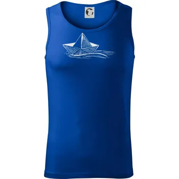 Letní romance - papírová loďka - Tílko pánské Core - L ( Královská modrá )