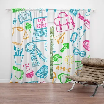 Závěs Sablio Závěs Barevná škola: 2ks 140x250cm