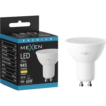 Žárovka Mexen Nova LED žárovka GU10, 9W, Teplá - 3000K, 945 lm - L108-GU10-0930-01 Żarówki LED